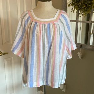 GAP Stripe Peasant Type Top